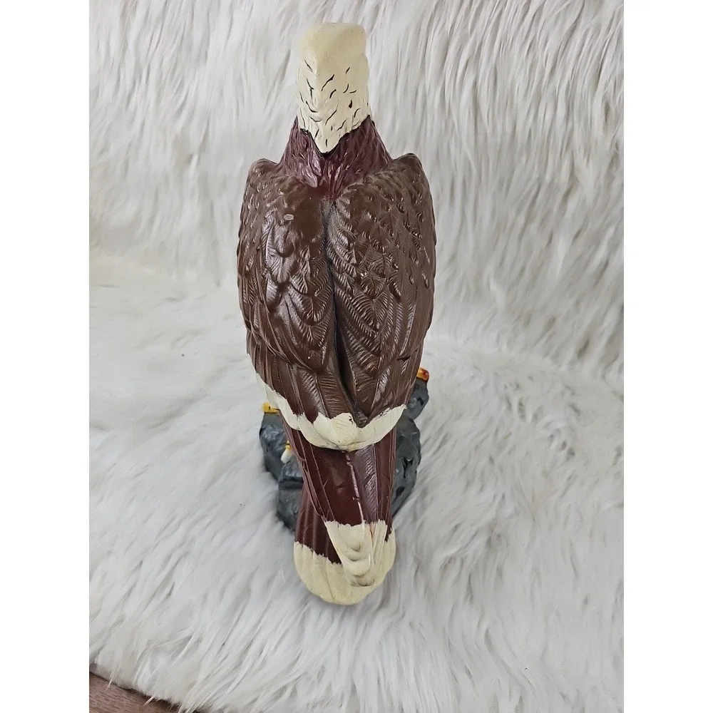 Vintage Super Cool 14in Ceramic Bald Eagle Statue